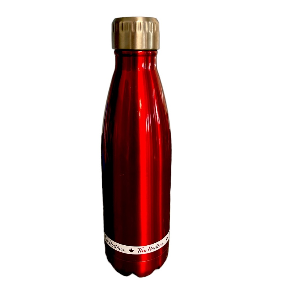 Tim Hortons metal water canteen bottle